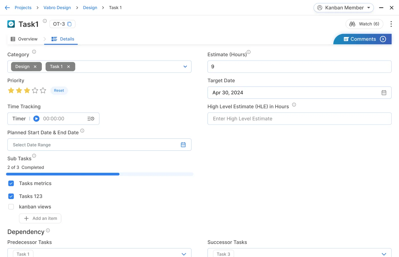 Sub-Tasks